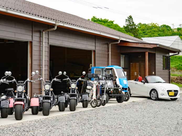 ▲車体の色や形はさまざまなので、スタッフと相談しながらお気に入りを決めて