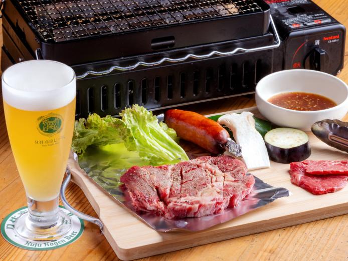 ▲予約制の「BBQセット」。予算に合わせて準備してくれます